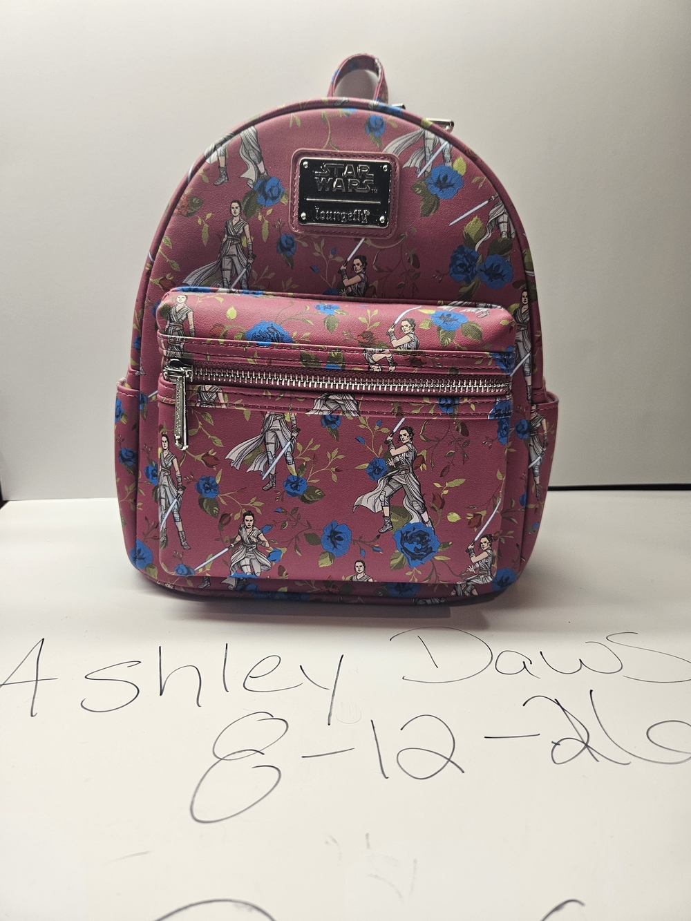 Star Wars Loungefly Pink Floral Rey Mini Backpack
